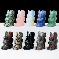 2023 Fengshui cristal rhinocéros sculpture animal pierre précieuse naturelle jade d'afrique