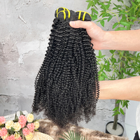 Prix d'usine – Lots de cheveux humains vierges vietnamiens bruts, bouclés et crépus, double trame machine, doux, sains et lisses, extensions de cheveux 12A