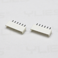 Échantillons gratuits Hauteur d'espacement de 2.54mm Position de 6.2mm 02-20p Connecteur à angle droit à une rangée de plaquettes EH pour carte PCB