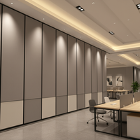 Cloisons mobiles, cloisons amovibles avec isolation acoustique et propriétés anti-taches, matériau MDF pour salles de fonction d'hôtel