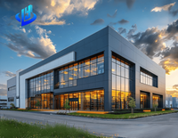 Entrepôt logistique en structure métallique préfabriquée, bâtiment industriel, bâtiment commercial, entrepôt en structure métallique