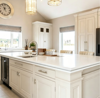 Meubles de cuisine modulaires sur mesure en laque, avec îlot cascade, pour toute la maison