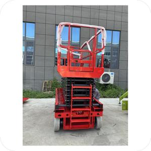 Plataforma semieléctrica de 12 m y 500 kg, mesa elevadora de tijera móvil, mesa elevadora eléctrica pequeña elevada, andamio eléctrico - Product Image 3