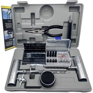 <span class=keywords><strong>Kit</strong></span> <span class=keywords><strong>de</strong></span> Reparación <span class=keywords><strong>de</strong></span> Pinchazos <span class=keywords><strong>de</strong></span> Neumáticos Sin Cámara, con Extractor <span class=keywords><strong>de</strong></span> Núcleo <span class=keywords><strong>de</strong></span> Acero Inoxidable y Herramientas Resistentes para Autos, Camionetas, Motocicletas y Autocaravanas - Product Image 1
