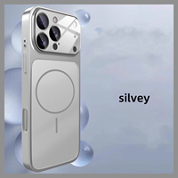 Étui de protection magnétique en PC mat AG de qualité supérieure pour iPhone 17 Pro avec protection intégrale de l'objectif de l'appareil photo en verre AG