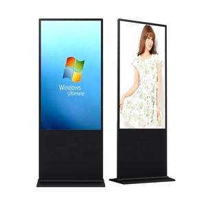 ป้ายดิจิทัลแบบตั้งพื้นขนาด 65 นิ้ว 4K ผู้ผลิตดั้งเดิม จอแสดงผลสำหรับลิฟต์สนามบิน ระบบสัมผัส IR ควบคุมระยะไกลด้วย CMS แบบไร้สัมผัส - Product Image 1