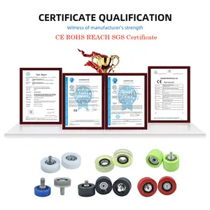 I.D 3mm 4mm 5mm 6mm 8mm 10mm 12mm 15mm 17m Polyurethane Rubber PU Small Pulley Roller Wheel Bearing Rubber Coated Bearings