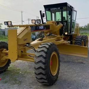 Máquina de movimiento de tierras usada Caterpillar 140H 140G 140K de alta rentabilidad, niveladora de ruedas de construcción japonesa a la venta - Product Image 2