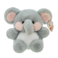 Peluche Adorable Éléphant Dessin Animé Super Doux, Jouet Réconfortant Rembourré en Coton PP, Lavable, Cadeau Saint-Valentin