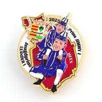 Épinglettes personnalisées en métal émaillé pour événement de carnaval, insignes de fête de festivals, épinglettes, souvenirs de collection