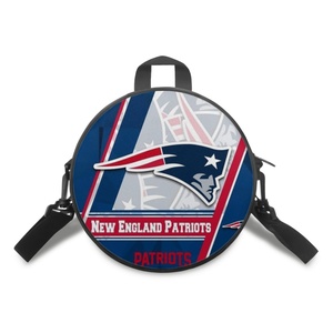 New England Patriots Round Crossbody Bag 32 Football Teams Bag Backpack Women Girls Gift New Arrival Large Capacity Bag Custom