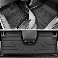 Tapetes de Auto de Lujo de TPE para Chevrolet Equinox, Tapetes Ecológicos Impermeables con Bordes Finos, Juego de 4 Piezas para Proteger el Interior del Auto