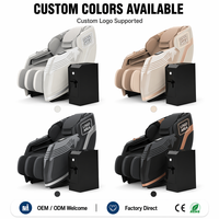 Silla de Masaje Corporal Comercial Compartida OYEAL con Funcionamiento por Monedas y Código QR, Gravedad Cero, Shiatsu, Múltiples Modos y Bolsas de Aire de Lava Salina