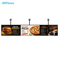 Pantalla Digital de Menú de 43 49 55 65 Pulgadas Full HD 1080P, Señalización WiFi Android Montada en la Pared con CMS en la Nube para Restaurantes de Comida Rápida