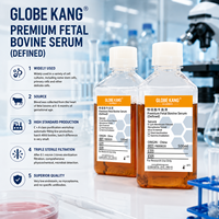 Sérum fœtal bovin (FBS) / Sérum équin / Sérum caprin personnalisable de haute qualité, origine Chine, 500 ml/bouteille, faible teneur en endotoxines, stérile