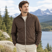 Veste rembourrée réversible imperméable pour homme, personnalisable OEM ODM, veste d'hiver légère en polyester, manteau décontracté pour l'extérieur, vente en gros