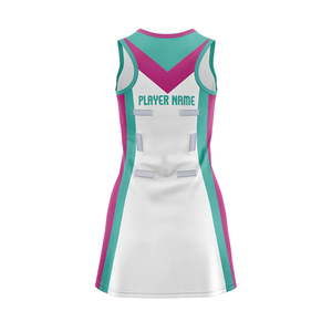 Uniforme de Netball de Nuevo Diseño y Alta Calidad para Mujer, 100% Poliéster, Cuello Redondo, Jersey Morado de Netball, Falda de Tenis - Product Image 4