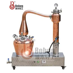 Turnkey Stills 100l 200l Peralatan Penyulingan Alkohol Rumah untuk Membuat Vodka/Whiskey/Gin Penyulingan