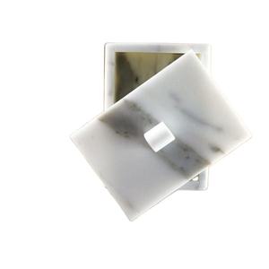 Boîte de rangement en marbre faite à la main pour bureau ou maison Style d'amour élégant en pierre - Product Image 1