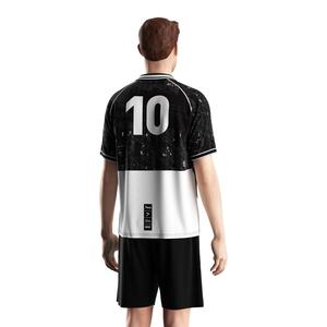 Maillot de football d'entraînement avec col polo à triangle, maille respirante et construction à séchage rapide pour les séances de sport - Product Image 4