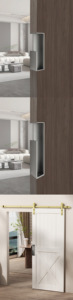Embedded wooden door handles aluminum alloy <b>sliding</b> movable barn door handles coat closet <b>sliding</b> door handles - Product Image 5