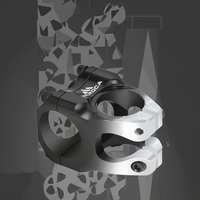Meroca ME35 Warna Gradasi 5-Axis untuk Kit Stem Sepeda Tinggi 35mm Desain Berongga Aluminium Alloy Pendek Tahan Air Anti Karat