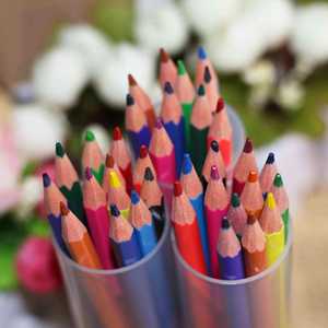 Juego de 12 Lápices de Colores Estándar Promocionales de Diseño Atractivo con Sacapuntas para Uso Escolar y de Oficina, Lápices de Madera Natural - Product Image 2