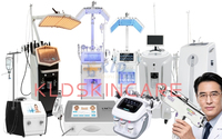 Appareil professionnel multifonctionnel 10-en-1 de microdermabrasion faciale sur pied avec technologie Aqua Peel (eau/oxygène/H2O2) en métal