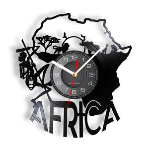 Décoration <span class=keywords><strong>murale</strong></span> en fer Décoration <span class=keywords><strong>murale</strong></span> en métal Éléphants d'Afrique Découpé au laser <span class=keywords><strong>Horloge</strong></span> <span class=keywords><strong>murale</strong></span> Record Animaux de la faune Habitat Carte de - Product Image 4
