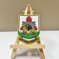 Nom personnalisé de haute qualité Logo pas cher patchs brodés Badges de broderie fer sur différents vêtements