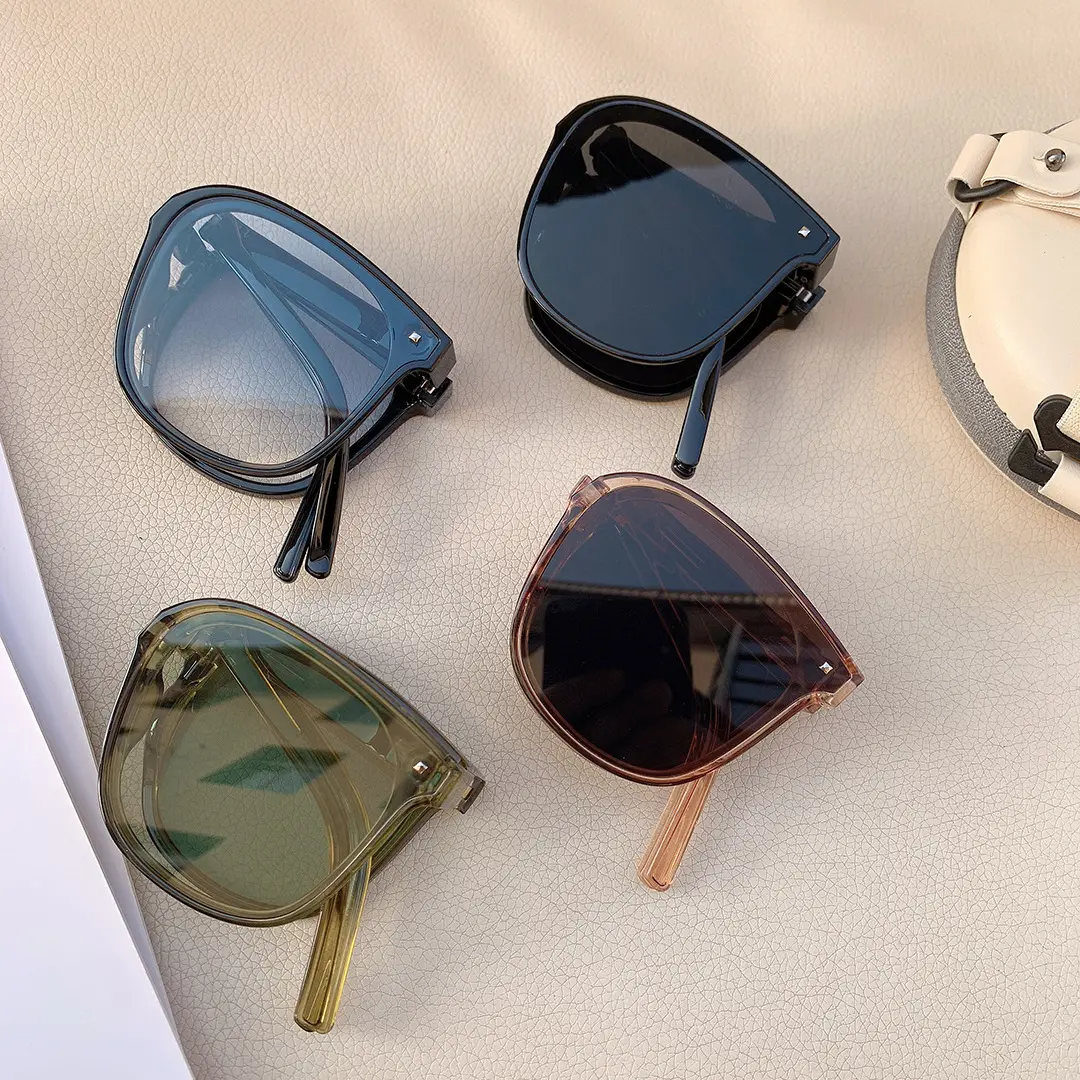 fashion classic uv400 night driving retro adult polarized eco biodegradable black shades Folded wholesale sunglasses for men