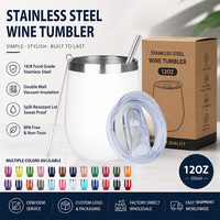 Mug isotherme en acier inoxydable de 12 oz en forme d'œuf, avec revêtement en poudre personnalisé, pour café, bière ou vin, avec couvercle