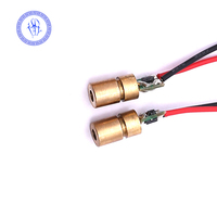 Module Laser à points rouges réglables, 2 pièces, Diode Laser industriel, DC3V 5V 650nm 1mw 5mw