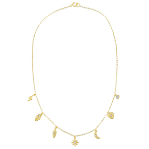 ROXI Fashion S925 - Joyería de Plata de Ley, Collar Sencillo con Pequeña Estrella, Luna y Corazón, Regalos - Product Image 2