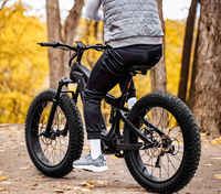 Vélo de montagne électrique en fibre de carbone avec moteur central Bafang M620 1000w 48v, pneus larges, Ebike THUNDER