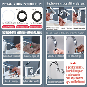 Nouveau robinet <span class=keywords><strong>de</strong></span> filtration Nano Taps pour la purification <span class=keywords><strong>de</strong></span> l'eau <span class=keywords><strong>de</strong></span> <span class=keywords><strong>salle</strong></span> <span class=keywords><strong>de</strong></span> <span class=keywords><strong>bain</strong></span>, aérateur <span class=keywords><strong>de</strong></span> robinet pivotant, rallonge <span class=keywords><strong>de</strong></span> robinet - Product Image 6