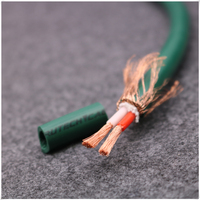 Câble d'alimentation audio haut de gamme, 2 conducteurs 4N 99,99 OFC avec gaine en PVC, connecteur RCA XLR pour haut-parleur, personnalisation OEM disponible