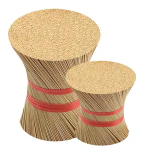 Toptan fabrika fiyat yuvarlak özel ucuz ahşap yuvarlak bambu çöpler için tütsü çubukları