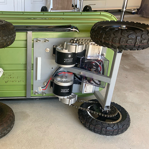 ชุ<span class=keywords><strong>ด</strong></span>แปลงมอเตอร์ไ<span class=keywords><strong>ฟ</strong></span><span class=keywords><strong>ฟ</strong></span>้า 24V 250W สำหรับรถสามล้อบรรทุกแบบ DIY พร้อมล้อขนาด 8 นิ้ว - Product Image 6