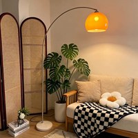 Lampe sur pied longue au design nordique moderne, lumière chaude et froide, lampe sur pied en métal LED pour le coin du salon, la chambre à coucher, décoration