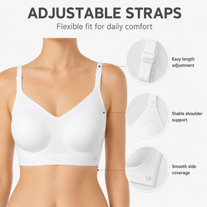 <span class=keywords><strong>Soutien</strong></span>-<span class=keywords><strong>gorge</strong></span> sans armatures respirant à bonnets 3/4, <span class=keywords><strong>bretelles</strong></span> réglables, coussinets <span class=keywords><strong>amovibles</strong></span>, dos nu, en soie glacée, croisé, sans traces, pour usage quotidien - Product Image 1