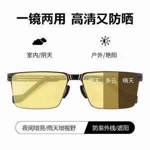 Anti-Glare <strong>Night</strong> Vision Fashion <strong>Glasses</strong> for Men and Women, Semi-Rimless Sports Driving Goggles with Anti-Reflective Lenses - Product Image 5