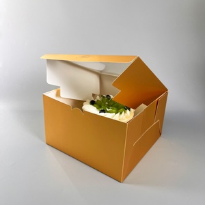 Sunshine Wholesale Transparent Square Cake <b>Box</b> for Birthday Snack Packaging <b>Box</b> Wedding Dessert <b>Box</b> - Product Image 6