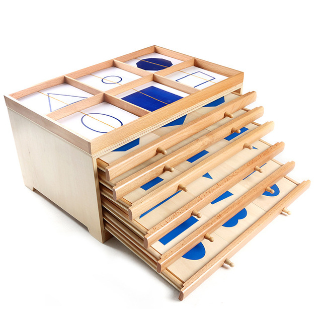 Children's Montessori Shape Cognition Educational Toys, Children's Math Early Education Toy Cabinet Montessori Math Toys