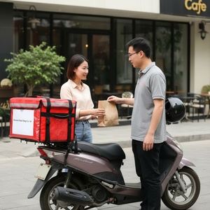 Sac à dos isotherme pour livraison de gâteaux et pizzas, avec logo personnalisé, MOQ 1 pièce, pour livreurs de restaurants et traiteurs - Product Image 3