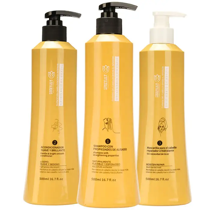 Private Logo Best-Selling Silky e Reparação Hair Care Set para Cabelo Saudável e Brilhante Shampoo Hidratação Natural e Condicionador