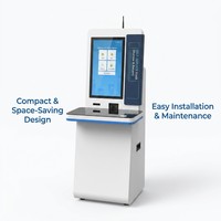 Kioscos de Autopago para Bibliotecas HAUMR, Kiosco de Autoservicio Todo en Uno, Sistema de Autopago Integrado con RFID y Código de Barras