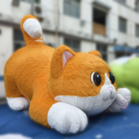 Personnage de chat gonflable de dessin animé pour extérieur, animaux gonflables personnalisés, accessoires IP pour affichage en centre commercial ou fête