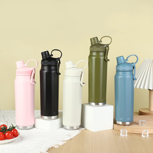 Flacon de sport <span class=keywords><strong>pastel</strong></span> de 800ml en acier inoxydable 304 de qualité alimentaire grande capacité sous vide thermique isolé à l'eau Logo Carafe Mug Warmers - Product Image 2