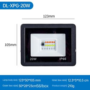 Luz de inundación LED impermeable para exteriores, proyector Reflector de luz de estadio blanco cálido para paisaje, cuerpo de lámpara de aluminio IP65 - Product Image 3